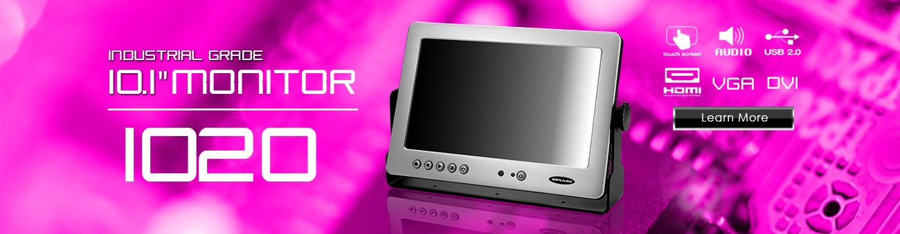 10 inch monitor, 10 inch touchscreen, small monitor, small touchscreen https://www.xenarc.com ruggedized solutions manufacturer for all industries  HDMI, VGA, DVI, SDI Video Inputs