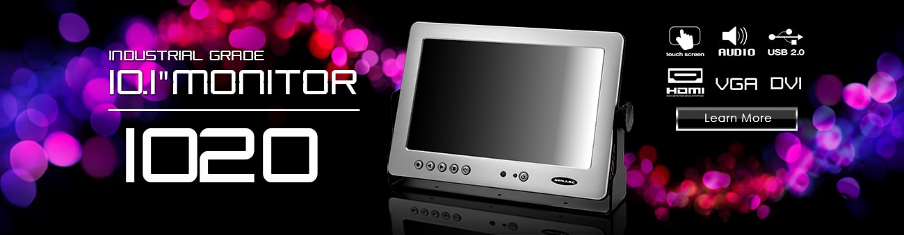 10 inch monitor, 10 inch touchscreen, small monitor, small touchscreen https://www.xenarc.com ruggedized solutions manufacturer for all industries  HDMI, VGA, DVI Video Inputs