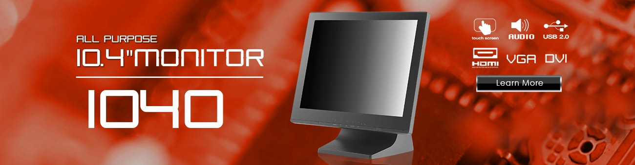 10 inch monitor, 10 inch touchscreen, small monitor, small touchscreen https://www.xenarc.com ruggedized solutions manufacturer for all industries  HDMI, VGA, DVI, SDI Video Inputs