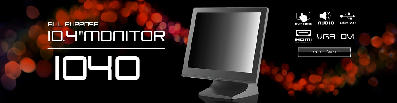 10 inch monitor, 10 inch touchscreen, small monitor, small touchscreen https://www.xenarc.com ruggedized solutions manufacturer for all industries  HDMI, VGA, DVI, SDI Video Inputs
