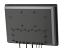 1219GNH Back View with Cables and Waterproof Cover Installed - 12.1 inch IP67 Sunlight Readable Optical Bonded Capacitive Touchscreen LCD Display Monitor with HDMI, DVI, VGA & AV Inputs & HDMI Video Output